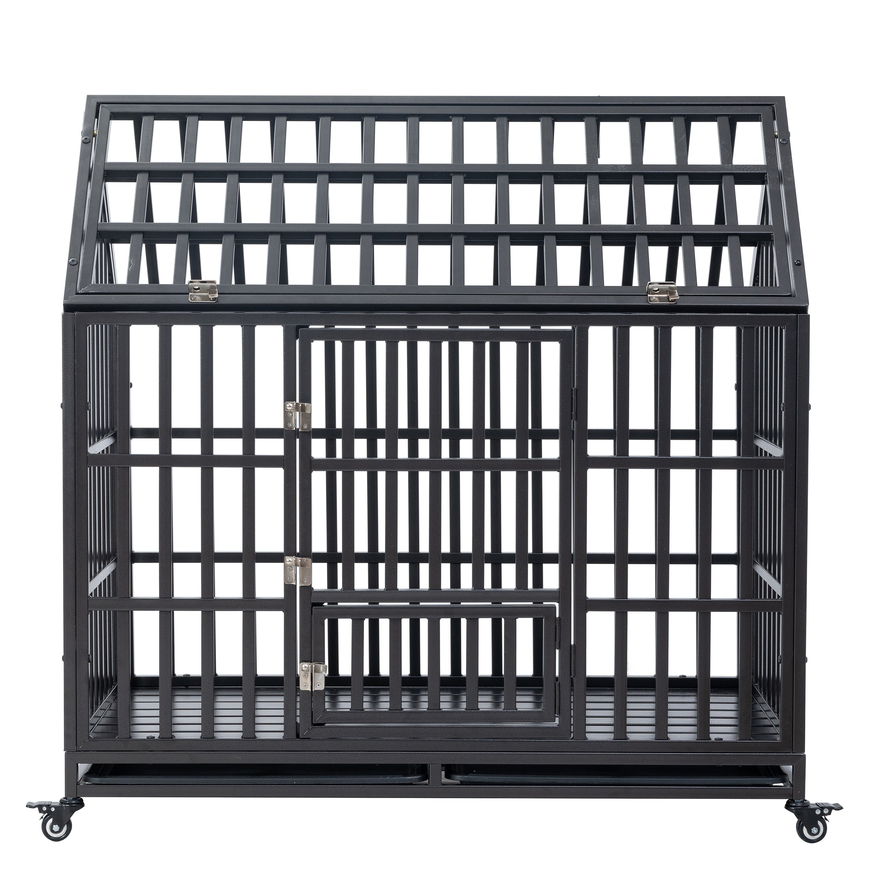 Heavy-Duty Dog Cage with Roof and Window – Secure Crate for Indoor and Outdoor Use Heavy-Duty Dog Cage with Roof and Window – Secure Crate for Indoor and Outdoor Use