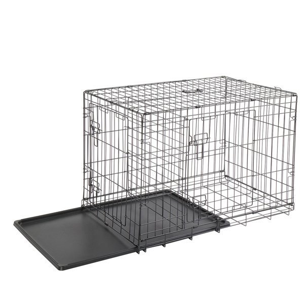 36" Pet Kennel Cat Dog Folding Steel Crate Animal Playpen Wire Metal 36" Pet Kennel Cat Dog Folding Steel Crate Animal Playpen Wire Metal