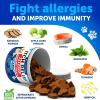Allergy Relief Chews for Dogs – Omega-3 Fish Oil Supplement for Itchy Skin, Hot Spots & Seasonal Allergies – Supports Skin, Coat & Immune Health