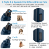 2-Speed Dog Nail Grinder - Quiet, USB Rechargeable Cordless Pet Nail Trimmer for Grooming Paws