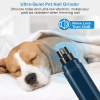 2-Speed Dog Nail Grinder - Quiet, USB Rechargeable Cordless Pet Nail Trimmer for Grooming Paws