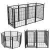 Dog Playpen 8 Panels 40" Height Heavy Duty Dog Fence Puppy Pen for Large Medium Small Dogs Indoor Outdoor Foldable Pet Exercise Pen