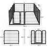Portable 12-Panel Dog Playpen – 24" Pet Fence for Small Dogs – Indoor/Outdoor Exercise Pen for RV, Camping, Yard & Garden
