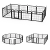 Portable 12-Panel Dog Playpen – 24" Pet Fence for Small Dogs – Indoor/Outdoor Exercise Pen for RV, Camping, Yard & Garden