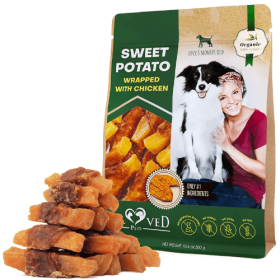 Beloved Pets Chicken-Wrapped Sweet Potato Dog Treats – Grain-Free, Human-Grade, Natural Chews