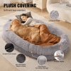 VEVOR Oversized Human Dog Bed – 72"x48"x10" Cozy Bean Bag Lounger, Soft Washable PV Velvet