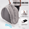 VEVOR Oversized Human Dog Bed – 72"x48"x10" Cozy Bean Bag Lounger, Soft Washable PV Velvet