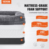 VEVOR Human Dog Bed – 72"x48"x10" Extra Large Washable Bed for Adults & Pets, Soft PV Velvet