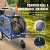 VEVOR 2-in-1 Dog Bike Trailer & Pet Stroller – Supports up to 100 lbs, Foldable Cart Frame with Quick-Release Wheels for Easy Transport and Storage
