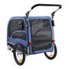 VEVOR 2-in-1 Dog Bike Trailer & Pet Stroller – Supports up to 100 lbs, Foldable Cart Frame with Quick-Release Wheels for Easy Transport and Storage