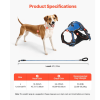 VEVOR Dog Harness for Large Dogs No Pull Adjustable Dog Vest Pet Harness with Leash