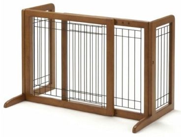 Bay Isle Freestanding Pet Gate (Size: Small)
