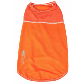 Pet Life Active 'Aero-Pawlse' Heathered Quick-Dry And 4-Way Stretch-Performance Dog Tank Top T-Shirt (Size: X-Small, Color: Brown.)