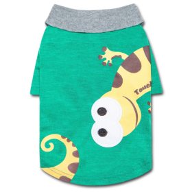 Touchdog 'Arubark' Caribbean Style Dog Polo T-Shirt (Size: X-Large, Color: Green.)