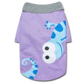 Touchdog 'Arubark' Caribbean Style Dog Polo T-Shirt (Size: X-Large, Color: Purple)