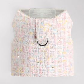 Chantel Tweed Dog Harness (Size: S, Color: Candy)