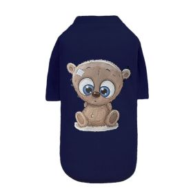 Cutie Dog Tee Collection (Size: S, Color: Navy Teddy Bear)
