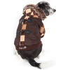 Designer Patterned Suede Argyle Sweater Pet Jacket