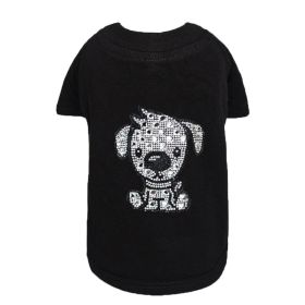 Doggie Tee (Size: L, Color: Black.)