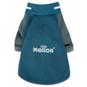 Dog Helios 'Eboneflow' Mediumweight 4-Way-Stretch Flexible And Breathable Performance Dog Yoga T-Shirt (Size: X-Small, Color: Blue.)