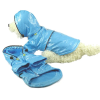 Pet Life Baby Blue PVC Waterproof Adjustable Pet Raincoat