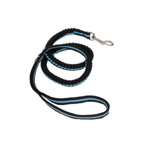 Pet Life Retract-A-Wag Shock Absorption Stitched Durable Dog Leash (Color: Blue.)