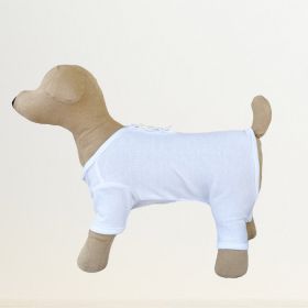 Sweet Dreams Dog Pajamas (Size: L, Color: White.)