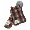 Touchdog 2-In-1 Tartan Plaided Dog Jacket With Matching Reversible Dog Mat