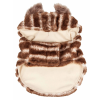 Pet Life Luxe 'Tira-Poochoo' Tiramisu Patterned Mink Dog Coat Jacket