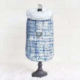 Annabella Dog Coat (Size: M, Color: Sky)