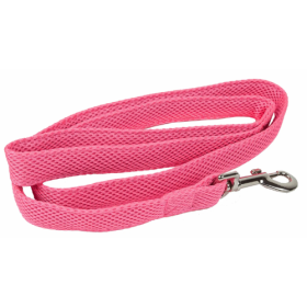 Pet Life 'Aero Mesh' Dual Sided Comfortable And Breathable Adjustable Mesh Dog Leash (Color: Pink.)