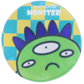 Touchdog Cartoon Monster Rounded Cat and Dog Mat (Design: Alien Monster)