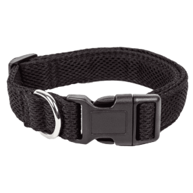 Pet Life 'Aero Mesh' 360 Degree Dual Sided Comfortable And Breathable Adjustable Mesh Dog Collar (Size: Small, Color: Black.)
