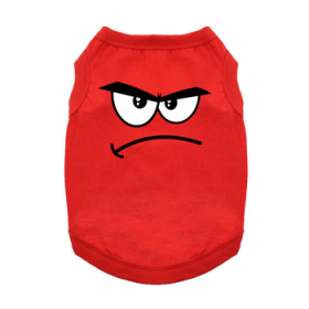 Angry Face Dog Tank (Size: Medium)