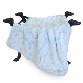 Whisper Dog Blanket (Size: SM, Color: Aqua)