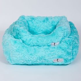 Cuddle Dog Bed (Size: SM, Color: Aquamarina)