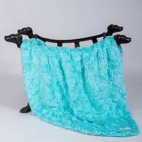 Cuddle Dog Blankets (Size: Throw, Color: Aquamarine)