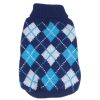 Argyle Style Ribbed Fashion Pet Sweater