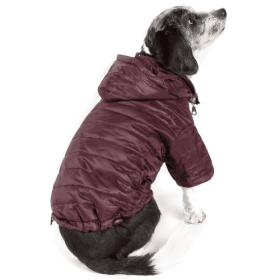 Lightweight Adjustable 'Sporty Avalanche' Pet Coat (Size: S, Color: Brown.)