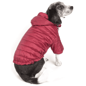 Lightweight Adjustable 'Sporty Avalanche' Pet Coat (Size: X-Small, Color: Red.)