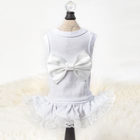 Ballerina Dog Dress Collection (Size: XXS, Color: White.)