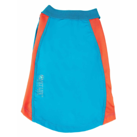 Pet Life Active 'Barko Pawlo' Relax-Stretch Wick-Proof Performance Dog Polo T-Shirt (Size: X-Small, Color: Blue.)