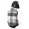 Pet Life 'Black Boxer' Classical Plaided Dog Coat Jacket