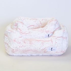 Whisper Dog Bed (Size: SM, Color: Peach)