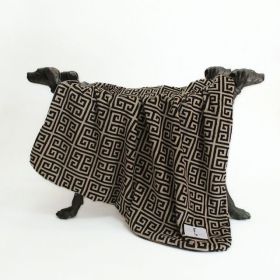 Obsidian Dog Blanket (Size: SM, Color: Black& Tan)