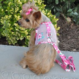 Cool Mesh Harness Hawaiian Hibiscus (Size: X-Small, Color: Pink)