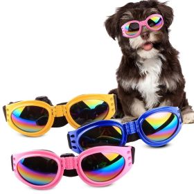 Pet Sunglasses For Dog & Cat; Foldable Dog Glasses For Outdoor; Cat Sunglasses; Pet Accessories (Size: One-size, Color: Red)
