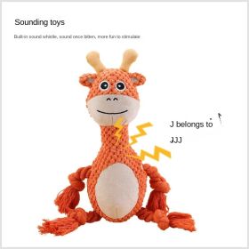 dog chew toys plush sound toys grinding teeth resistant to bite interactive pet dog toys (Colour: Greedy for frogs)