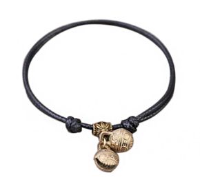 Adjustable Lace-Up Pet Collar, Cute & Elegant Design (Size: 7.5-11Inchees, Color: Bell)