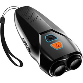 Dual Sensor Anti-Barking Device with Training Modes – Ultrasonic Dog Bark Control Whistle (Color: Black.)